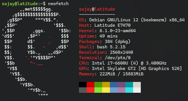 neofetch